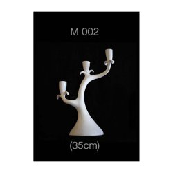 M002 Polyester Masa Süsü-Ağaç Şamdan Üçlü Sipariş İçin İrtibata Geçiniz Tel: 0541 257 40 47