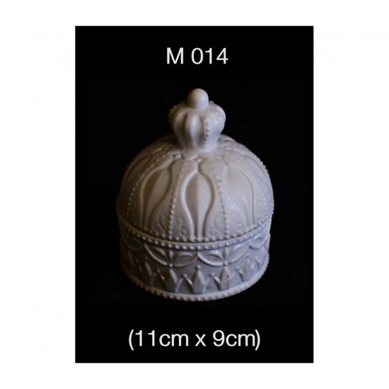 M014 Polyester Masa Süsü-Taç Şeklinde Takı Kutusu